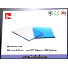 Feuille acrylique de PMMA de fournisseur d&#39;ESD de la Chine avec la bonne mécanique